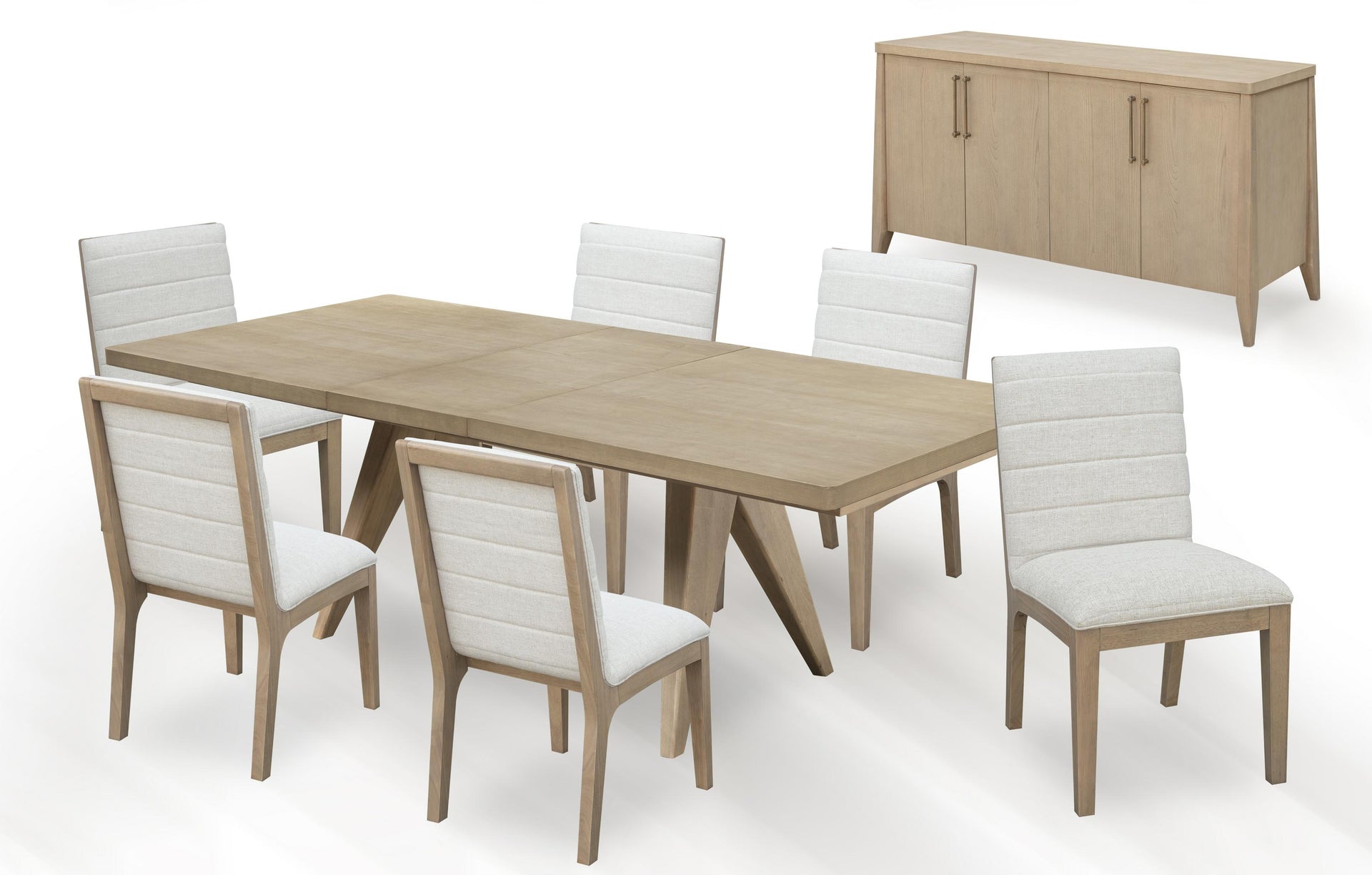 Sumire Ash Wood Rectangular Extension Table in Ginger - What A Room