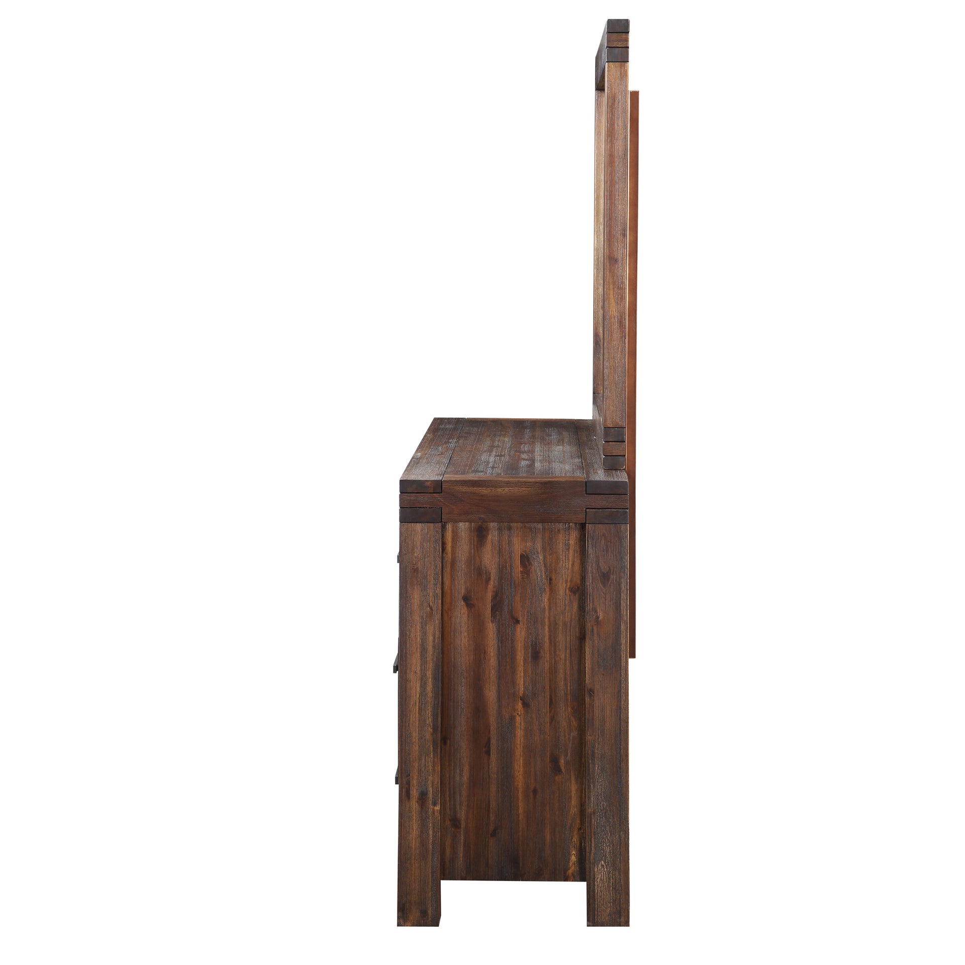 Meadow Six Drawer Solid Wood Dresser in Brick Brown - What A Room