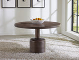 Liyana Solid Wood Round Dining Table in Natural Tan - What A Room