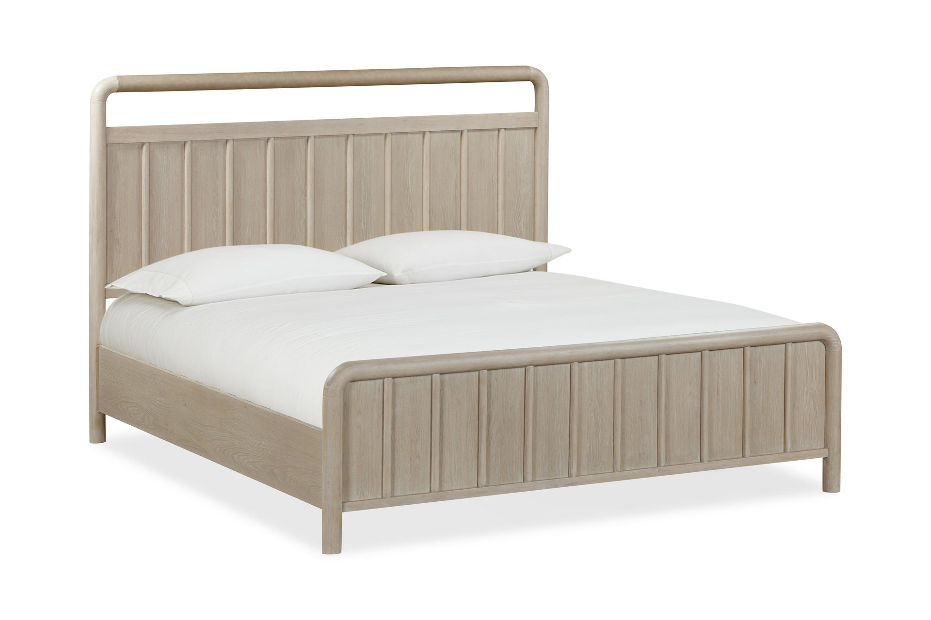 Camden Shiplap Oak Wood Platform Bed in Chai - What A Room