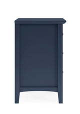 Grace Three Drawer Nightstand in Blueberry - What A Room