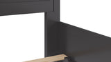Grace Three Panel Bed in Raven Black - What A Room