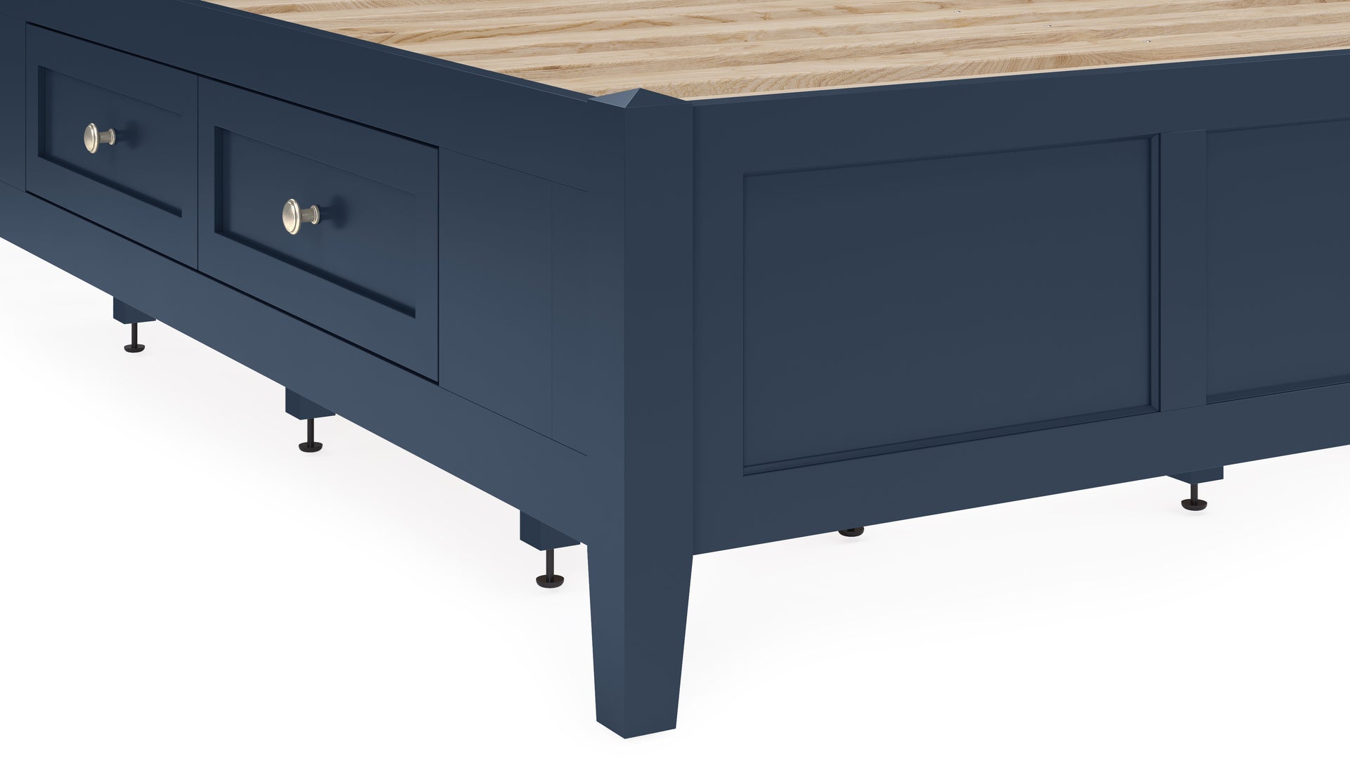 Grace Four Drawer Platform Storage Bed in Blueberry - What A Room