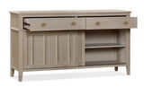 Camden Two Drawer Two Door Oak Wood Sideboard in Chai - What A Room