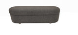 Kiki Upholstered Hinged Storage Bench in Pumpernickel Boucle - What A Room
