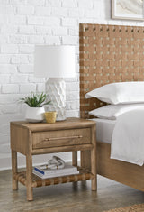Dorsey One Drawer USB-charging Nightstand in Granola - What A Room