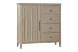 Camden Six Drawer One Door Oak Wood Chest in Chai - What A Room