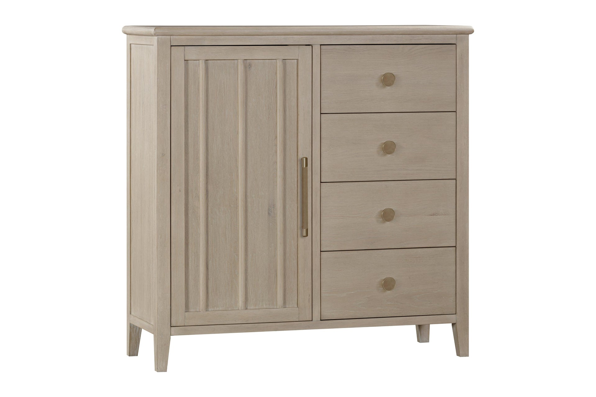 Camden Six Drawer One Door Oak Wood Chest in Chai - What A Room