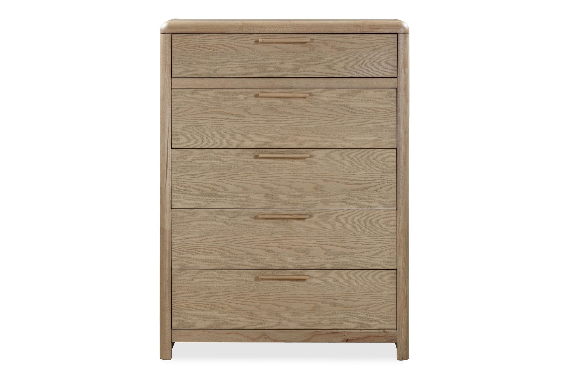 Furano Five Drawer Ash Wood Chest in Ginger - What A Room