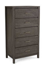 Nevis Five Drawer Chest in Sharkskin - What A Room