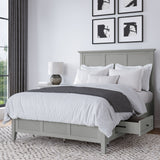 Grace Four Drawer Platform Storage Bed in Elephant Gray - What A Room