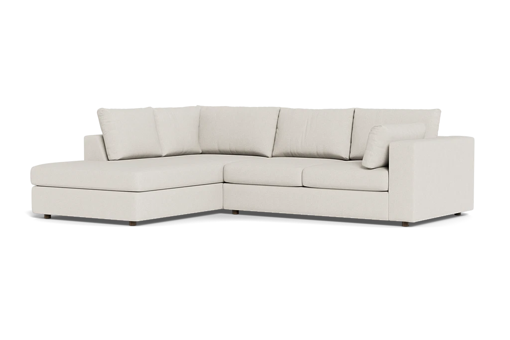 Daphne Deep Bumper Chaise Sectional Sofa