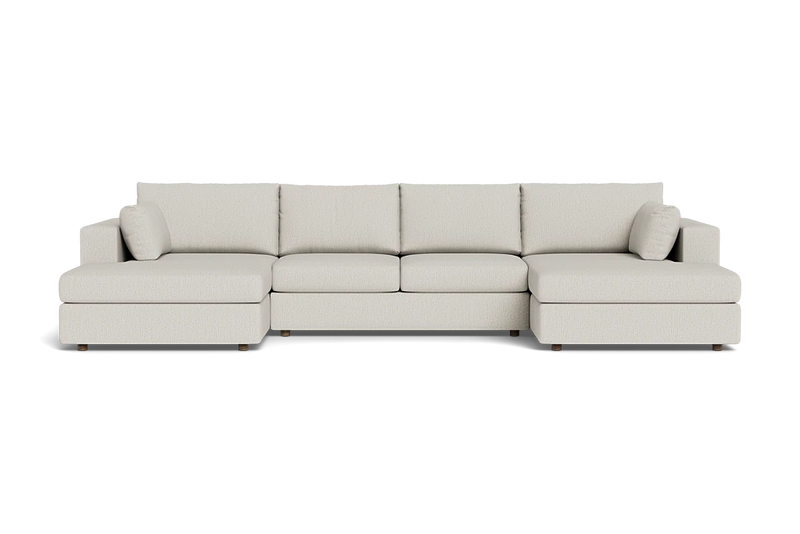 Daphne Deep Double Chaise Sectional Sofa