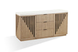 Sumner Three Drawer Two Door Sideboard in Natural - What A Room