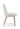 Wyatt Upholstered Dining Chair in Ricotta Boucle and Bronze Metal (Set of 2)