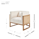 Velma Accent Arm Chair w/ Rattan - What A Room