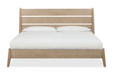 Sumire Slatted Ash Wood Platform Bed in Ginger - What A Room