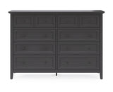 Grace Eight Drawer Dresser in Raven Black - What A Room