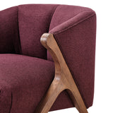 Florence Fabric Accent Chair Brown Legs - What A Room