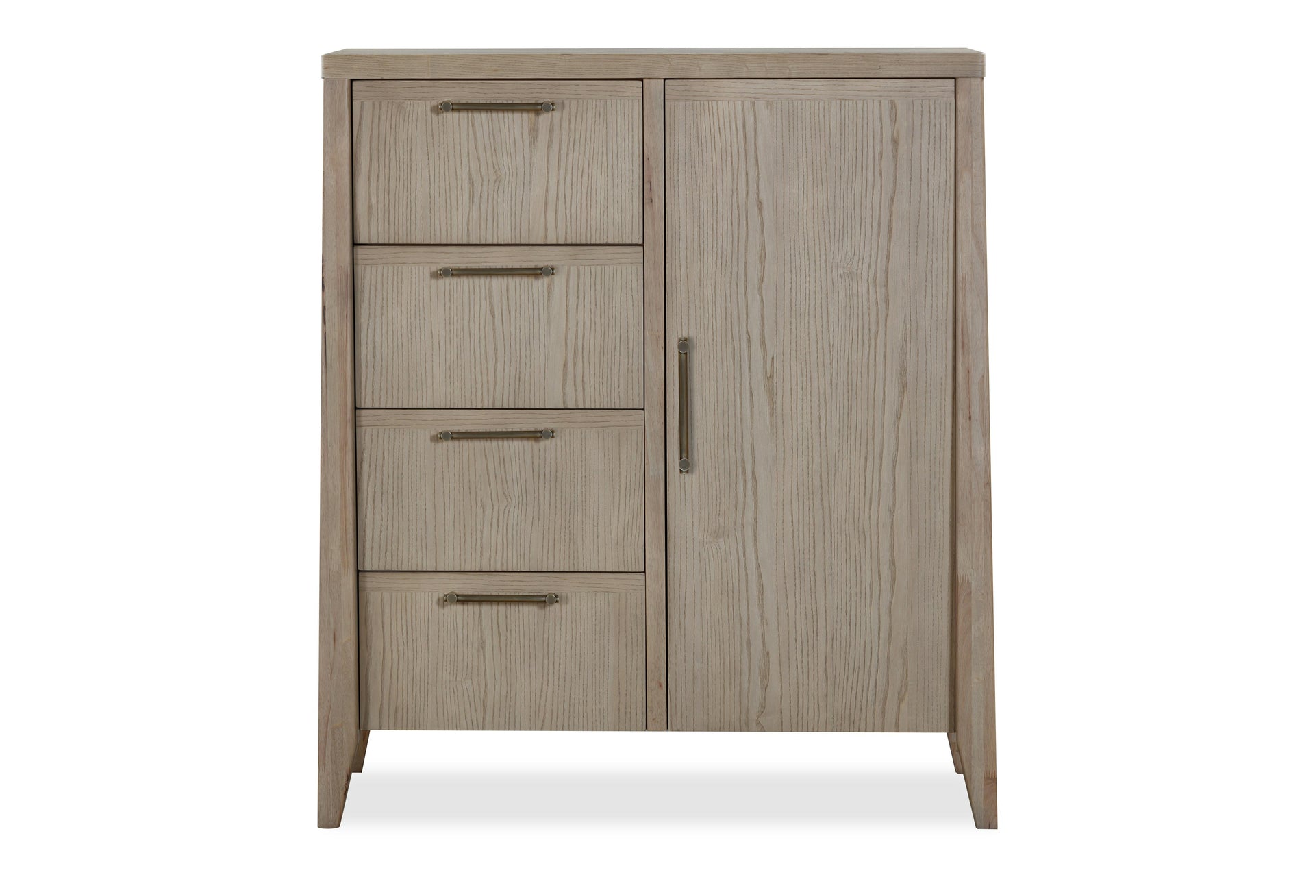 Sumire Four Drawer One Door Ash Wood Chest in Ginger - What A Room