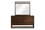 Sol Beveled Glass Wall or Dresser Mirror in Brown Spice - What A Room