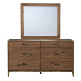 Adler Six Drawer Dresser in Natural Walnut - What A Room