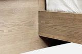 One Coastal Modern Live Edge Wall Bed with Floating Nightstands in Bisque - What A Room