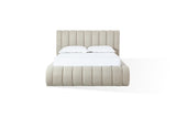 Savage Maximalist Upholstered Bed in Sandy Chenille - What A Room