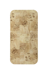Cosmo Mappa Burl Coffee Table in Amber Kiss - What A Room