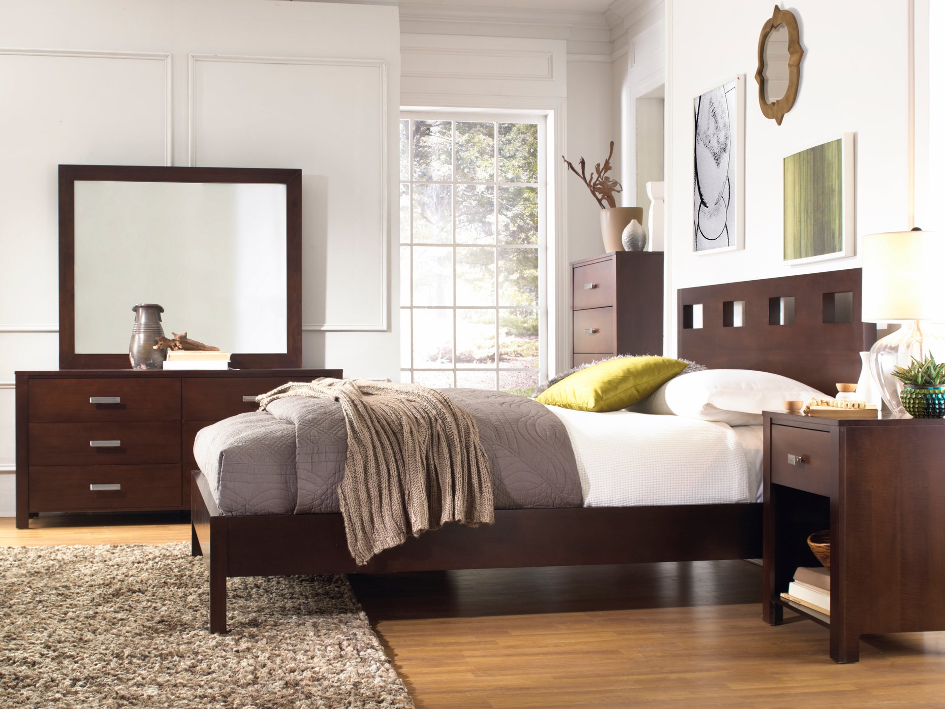 Riva Six Drawer Dresser in Chocolate Brown - What A Room