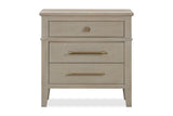 Camden Three Drawer Oak Wood Nightstand in Chai - What A Room
