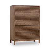 Tanner Five Drawer Ash Wood Chest in Roux - What A Room
