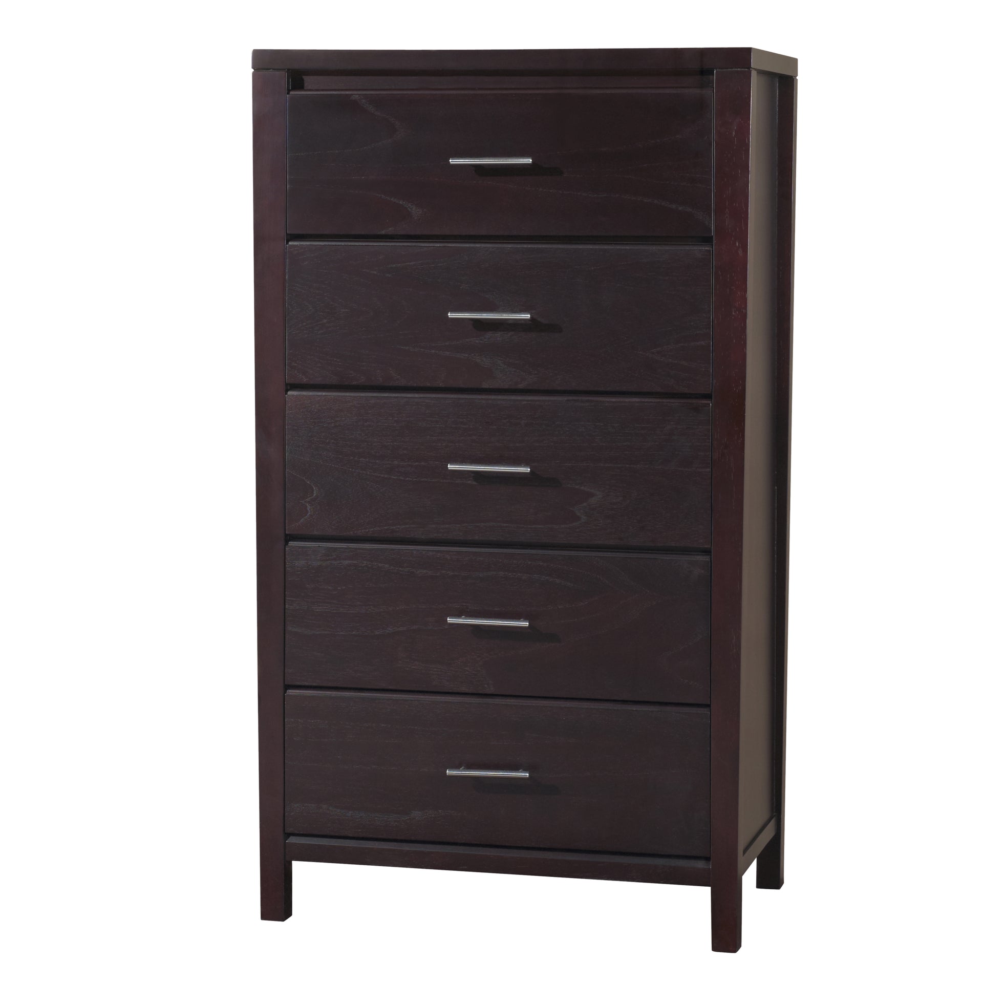 Nevis Five Drawer Chest in Espresso - What A Room
