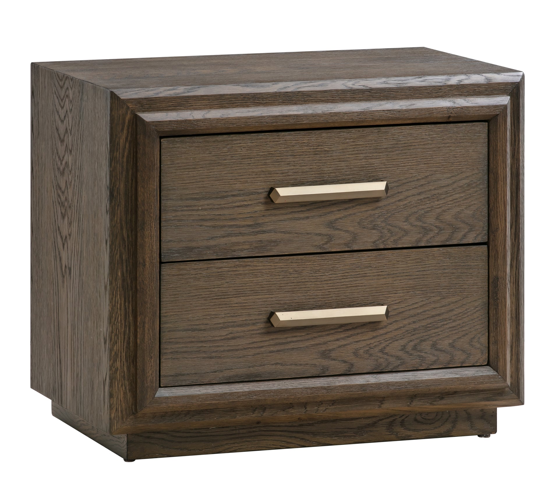 Lawson Two Drawer USB-charger Nightstand in Big Bear Brown - What A Room
