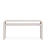 Drake Ash Wood Console Table in Sugar - What A Room