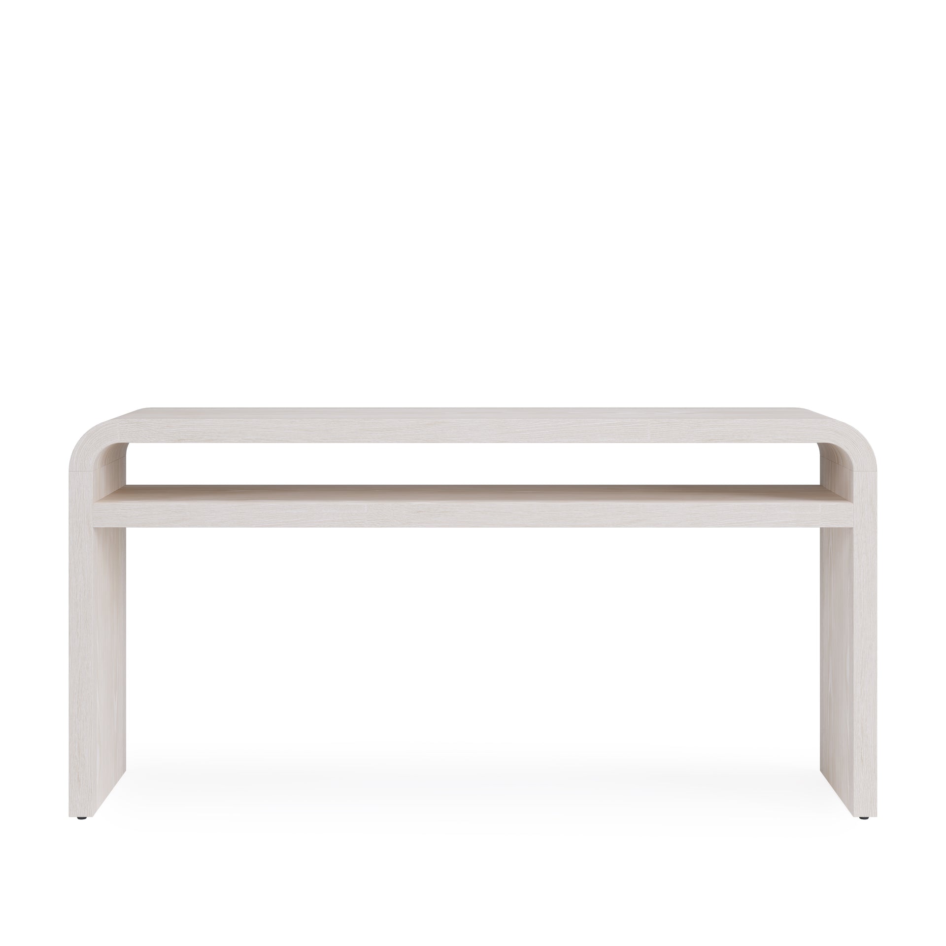 Drake Ash Wood Console Table in Sugar - What A Room