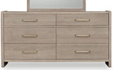 Gardenia Six Drawer Oak Wood Dresser in Chai - What A Room
