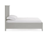 Grace Three Panel Bed in Elephant Grey - What A Room