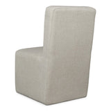 Liv Fully Upholstered Dining Chair in Natural Linen (Set of 2) - What A Room