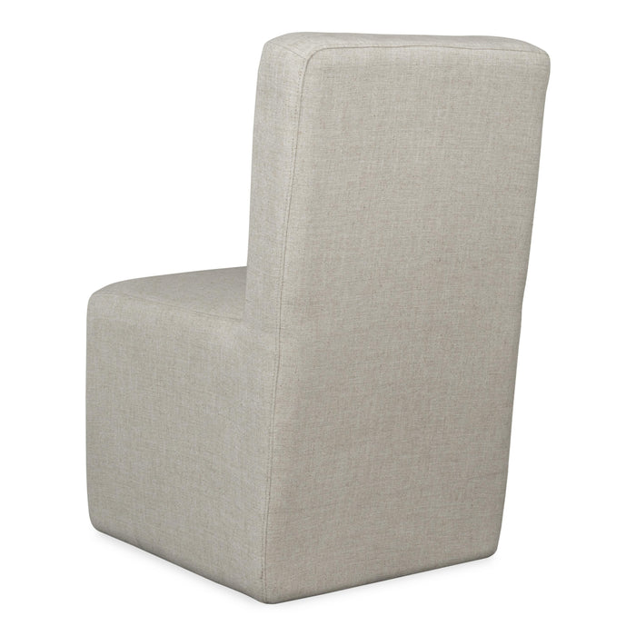 Liv Fully Upholstered Dining Chair in Natural Linen (Set of 2) - What A Room