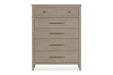 Camden Five Drawer Oak Wood Chest in Chai - What A Room