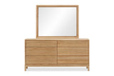 Tanner Six Drawer Ash Wood Dresser in Flaxen - What A Room
