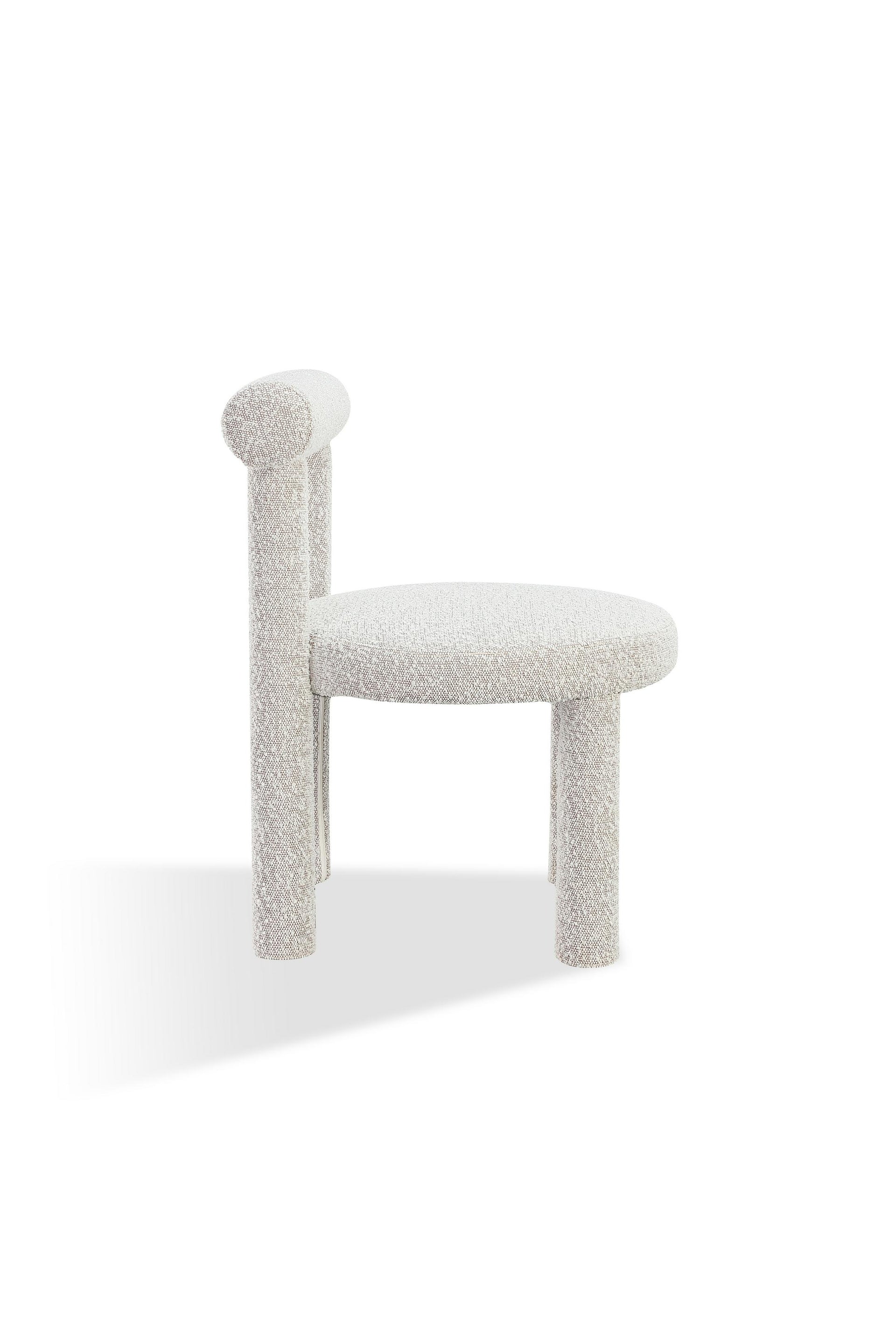 Addison Modern Dining Chair in Cotton Ball Boucle (Set of 2) - What A Room