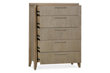 Sumire Five Drawer Ash Wood Chest in Ginger - What A Room