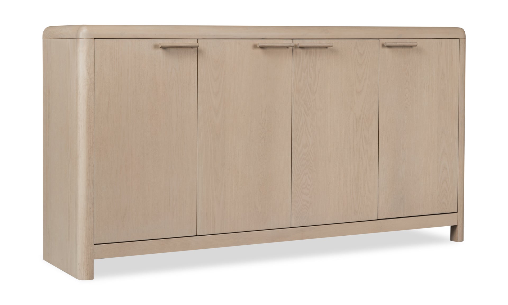 Liv Four Door Ash Wood Sideboard in White Sand - What A Room