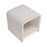 Drake Ash Wood Side Table in Sugar - What A Room