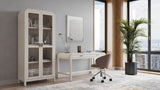 Drake Glass Door Wooden Bookcase in Sugar - What A Room