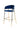 Modrest Brandy Modern Blue Fabric Bar Stool (Set of 2) - What A Room