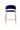 Modrest Brandy Modern Blue Fabric Bar Stool (Set of 2) - What A Room