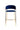 Modrest Brandy Modern Blue Fabric Bar Stool (Set of 2) - What A Room